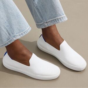 Rothy’s The Original Slip On Sneakers | Classic White | Size 10